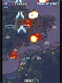 In game image of Sonic Wings Limited on the Arcade.