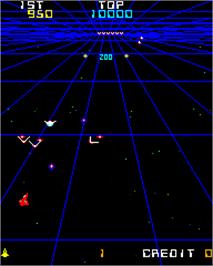 In game image of Space Raider on the Arcade.