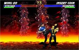 In game image of Ultimate Mortal Kombat 3 on the Arcade.