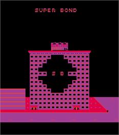 Title screen of Agent Super Bond on the Arcade.