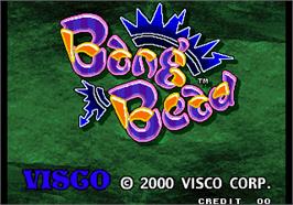 Title screen of Bang Bead on the Arcade.