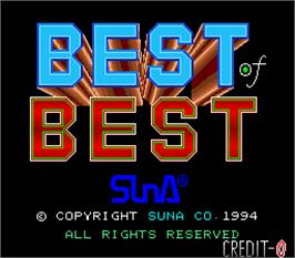 Title screen of Best Of Best on the Arcade.