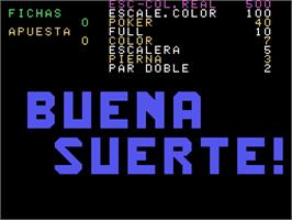 Title screen of Buena Suerte '94 on the Arcade.