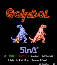 Title screen of Goindol on the Arcade.