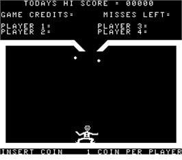 Title screen of Gypsy Juggler on the Arcade.