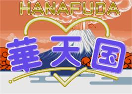 Title screen of Hanafuda Hana Tengoku on the Arcade.