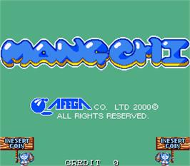 Title screen of Mang-Chi on the Arcade.