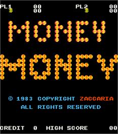 Title screen of Money Money on the Arcade.