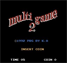Title screen of Multi Game 2 on the Arcade.