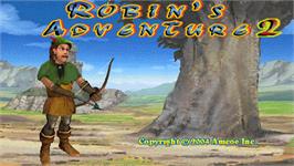 Title screen of Robin's Adventure 2 on the Arcade.