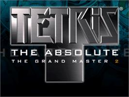 Title screen of Tetris the Absolute The Grand Master 2 on the Arcade.