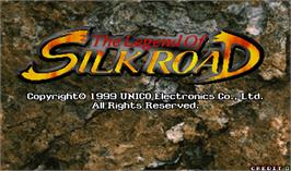 Title screen of The Legend of Silkroad on the Arcade.