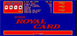 Title screen of Video Carnival 1999 / Super Royal Card on the Arcade.