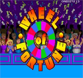 Title screen of Wheel Of Fortune on the Arcade.