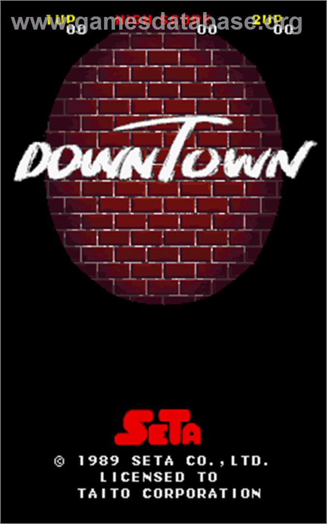DownTown / Mokugeki - Arcade - Artwork - Title Screen