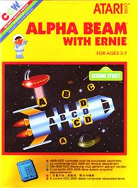 Box cover for Alpha Beam with Ernie on the Atari 2600.