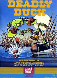 Box cover for Deadly Duck on the Atari 2600.