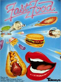 Box cover for Fast Food on the Atari 2600.