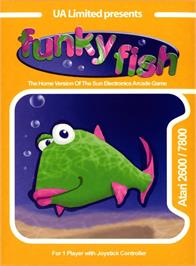 Box cover for Funky Fish on the Atari 2600.