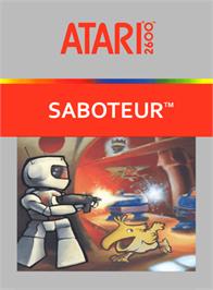 Box cover for Saboteur on the Atari 2600.