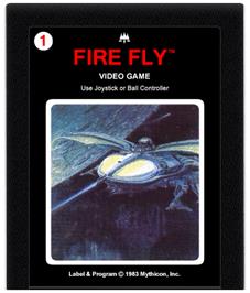 Cartridge artwork for Fire Fly on the Atari 2600.