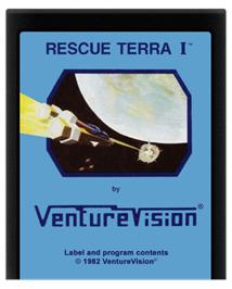 Cartridge artwork for Rescue Terra I on the Atari 2600.