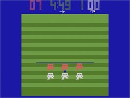 In game image of Football on the Atari 2600.