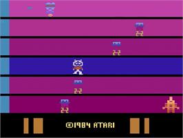 Title screen of Saboteur on the Atari 2600.