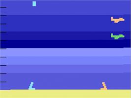 Title screen of Sea Battle on the Atari 2600.