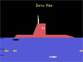 Title screen of Warplock on the Atari 2600.