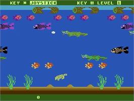 Title screen of Frogger 2: Three Deep on the Atari 5200.