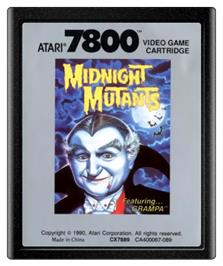 Cartridge artwork for Midnight Mutants on the Atari 7800.
