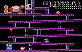 In game image of Donkey Kong on the Atari 7800.