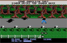 In game image of Midnight Mutants on the Atari 7800.