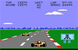 In game image of Pole Position II on the Atari 7800.