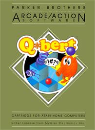 Box cover for Q*bert on the Atari 8-bit.