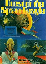 Box cover for Quest of the Space Beagle on the Atari 8-bit.
