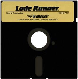 Artwork on the Disc for Lode Runner on the Atari 8-bit.