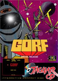 Box cover for GORF Classic on the Atari Jaguar CD.