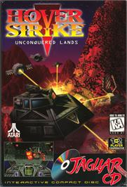 Box cover for Hover Strike Unconquered Lands on the Atari Jaguar CD.