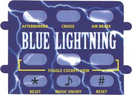 Overlay for Blue Lightning on the Atari Jaguar CD.