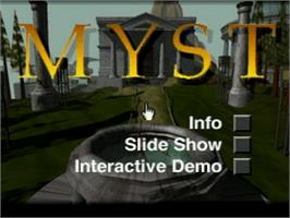 Title screen of Myst Demo on the Atari Jaguar CD.