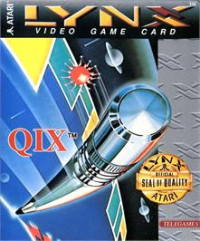 Box cover for QIX on the Atari Lynx.