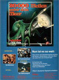 Advert for 20,000 Leagues Under the Sea on the Atari ST.