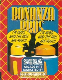 Advert for Bonanza Bros. on the Commodore Amiga.