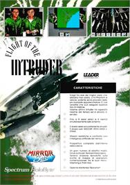 Advert for Flight of the Intruder on the Commodore Amiga.