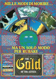 Advert for Gold of the Aztecs on the Commodore Amiga.