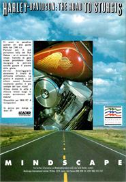 Advert for Harley-Davidson: The Road to Sturgis on the Commodore Amiga.