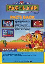 Advert for Pac-Land on the Atari ST.