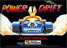 Advert for Power Drift on the NEC PC Engine.